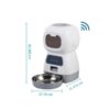 dispensador alimentador inteligente mascotas WiFi, medidas