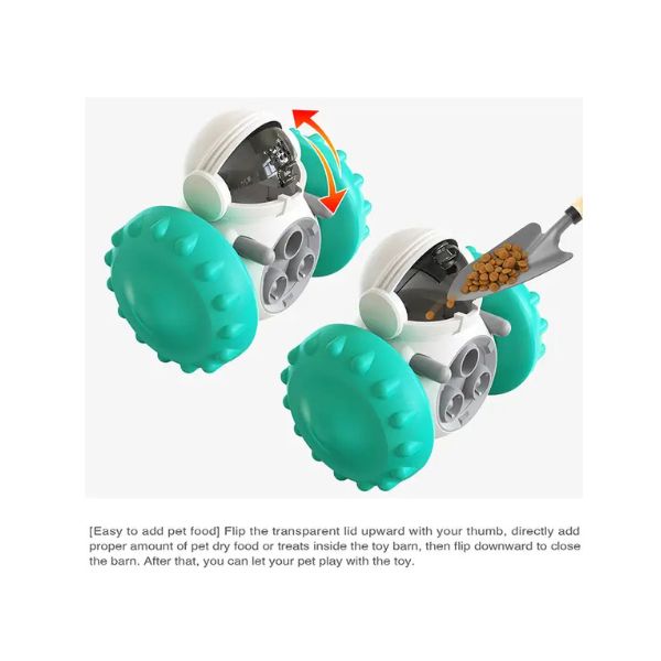 Juguete robot alimentador de mascotas