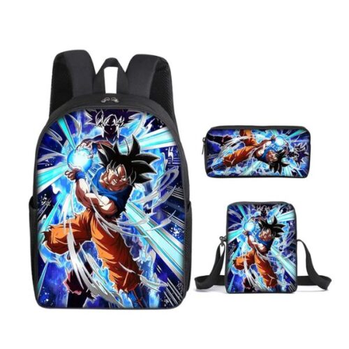 mochila dragon ball con estuche mochila escolar dragon ball Z Gokú con estuche